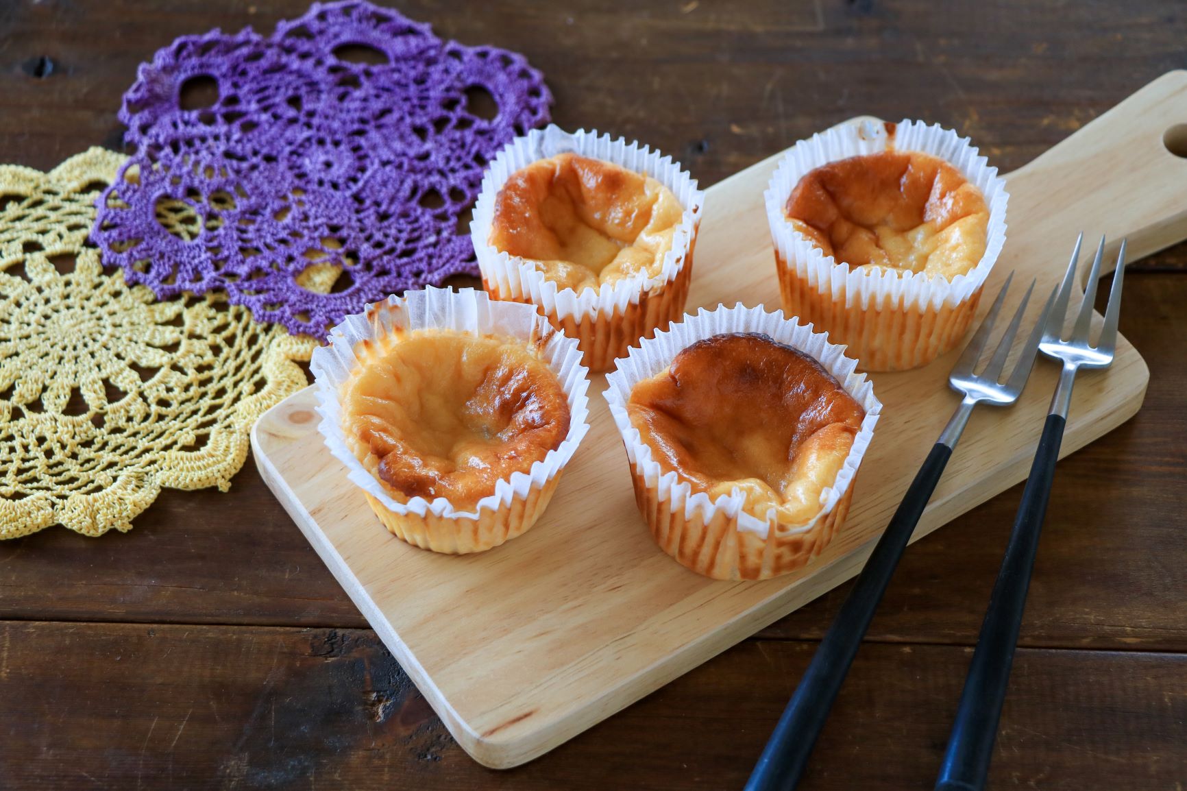 ぷるるんデザートで作る カップベイクドチーズケーキ